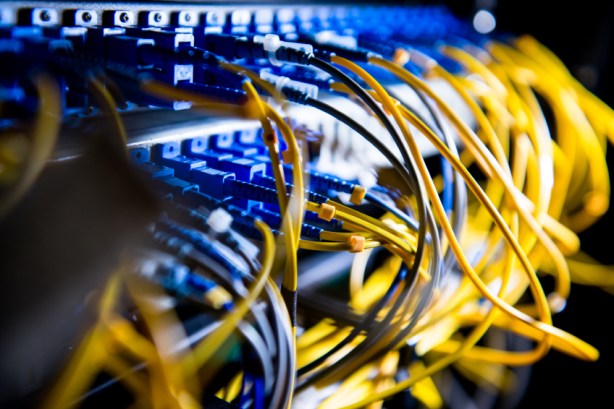 Fiber-optic equipment in a data center